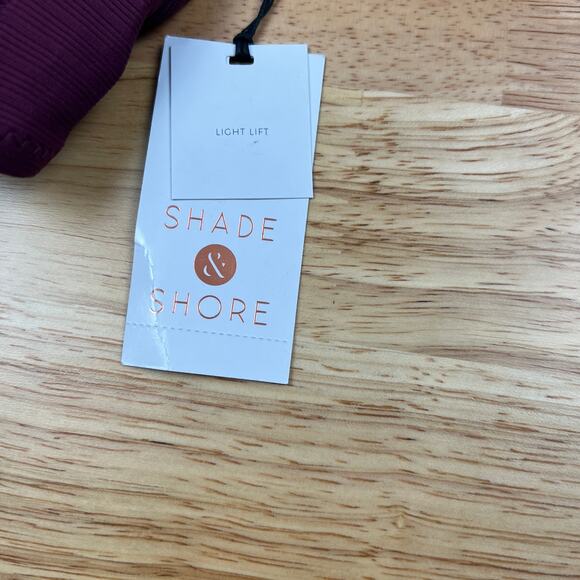 Shade & Shore Women's Boysenberry Double Tie-Front Bikini Top - Size 34A - NWT - Picture 6 of 8